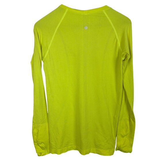 Lululemon Like New Run Swiftly Yellow Long Sleeve Shirt Women’s 8 - Picture 4 of 5